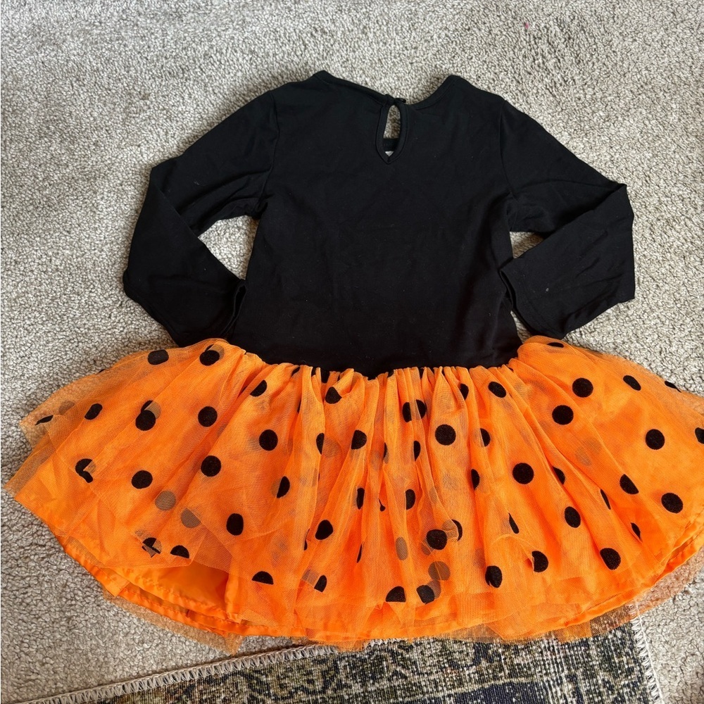 Counting Daisies Toddler Girls Halloween Cat Tutu & Legging Set 3T - Picture 2 of 4
